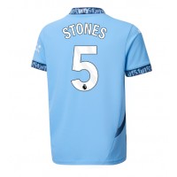 Billiga Manchester City John Stones #5 Hemma fotbollskläder 2024-25 Kortärmad